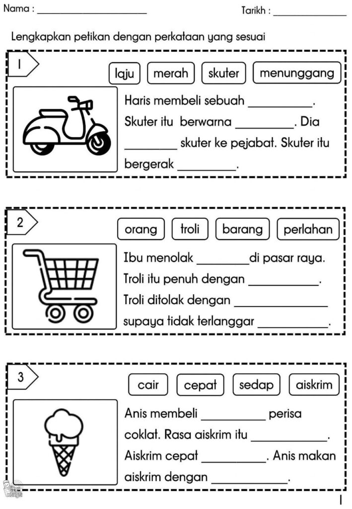 Latihan Asas Bahasa Melayu Prasekolah