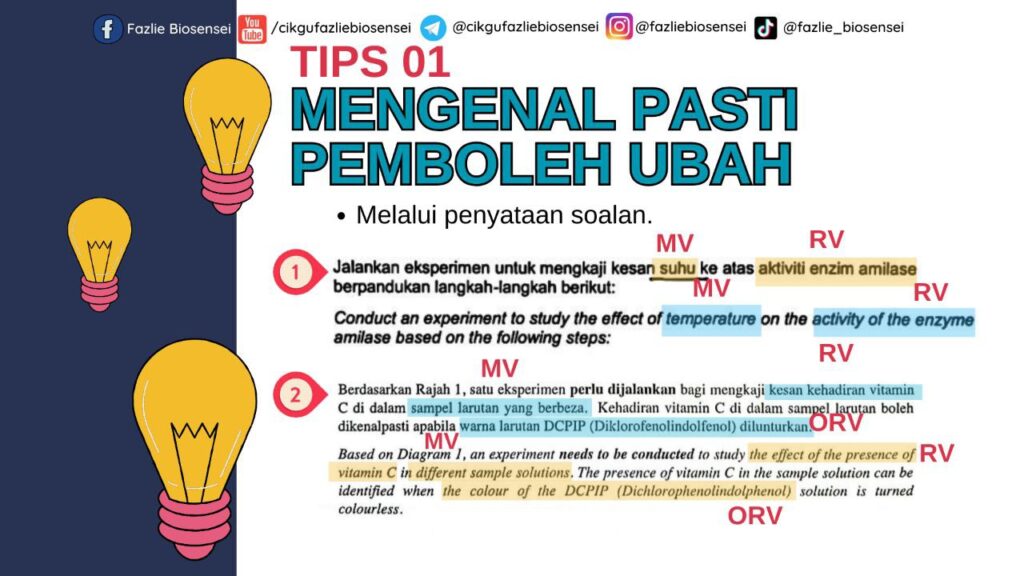 TIPS MENJAWAB UJIAN AMALI SAINS BIOLOGI 2 TIPS MENJAWAB UJIAN AMALI SAINS BIOLOGI