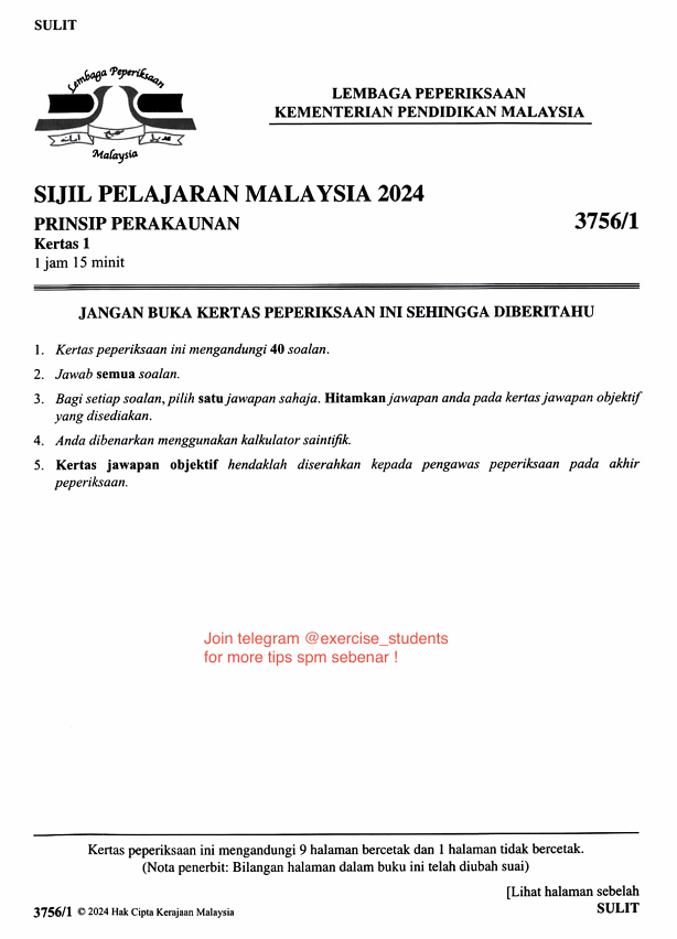 Kupasan Mutu Jawapan Prinsip Perakaunan SPM 2024 2 Kupasan Mutu Jawapan Prinsip Perakaunan SPM 2024