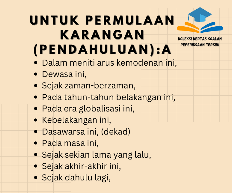 Koleksi Penanda Wacana Lengkap Karangan Berkualiti 3 Koleksi Penanda Wacana Lengkap Karangan Berkualiti