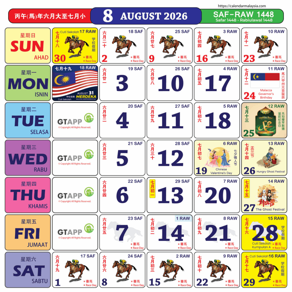 Kalendar Malaysia 2026 9 Kalendar Malaysia 2026