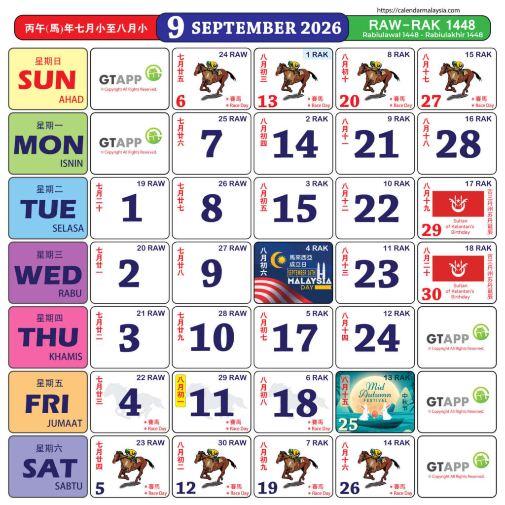 Kalendar Malaysia 2026 10 Kalendar Malaysia 2026