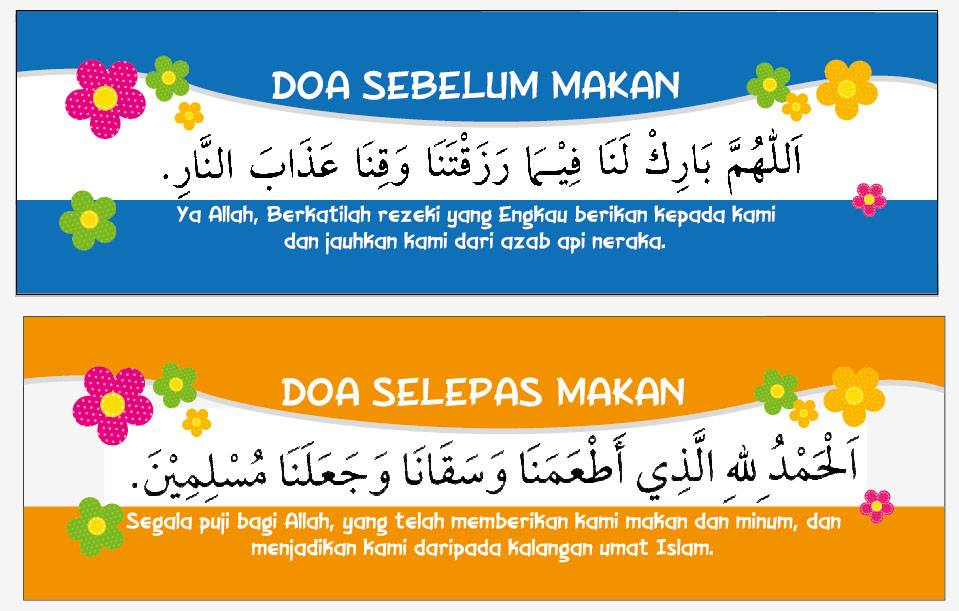 Doa Makan Dan Selepas Makan