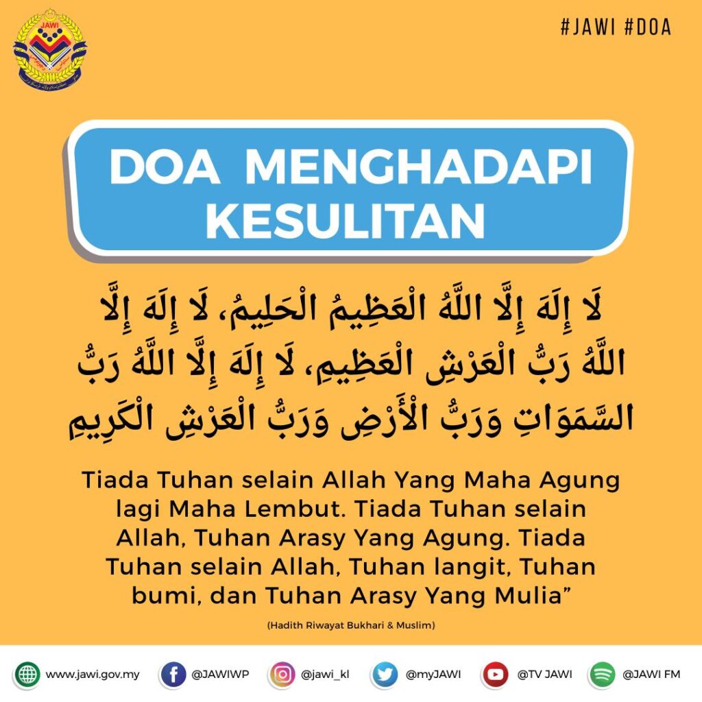 Doa Menghadapi Kesulitan