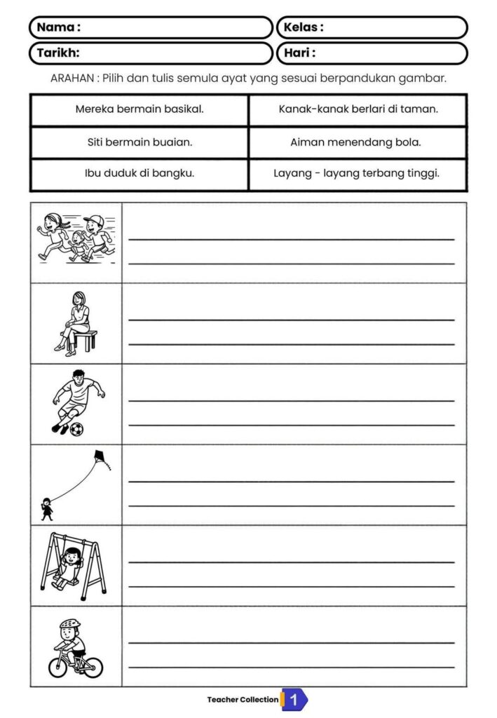 Latihan Bina Ayat Diagraf