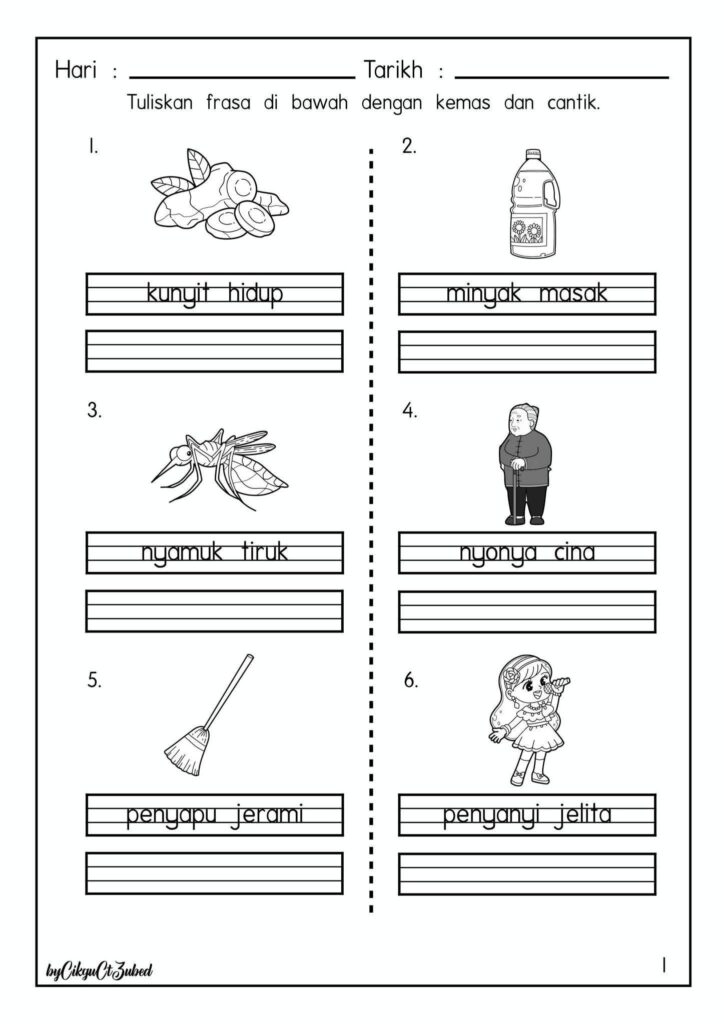 Modul Latihan BM Frasa Bergambar Tahap 1