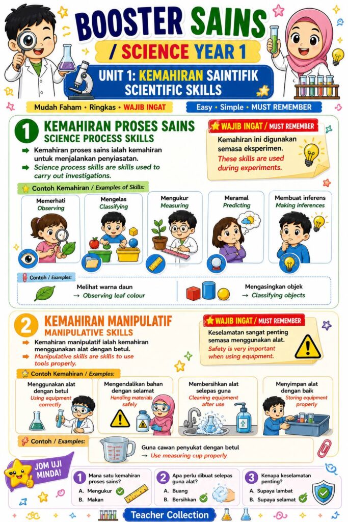 Nota Ringkas Dan Padat Sains Tahun 1