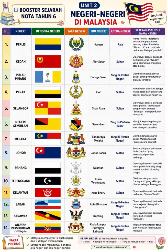 Nota Ringkas Dan Padat Sejarah Tahun 6
