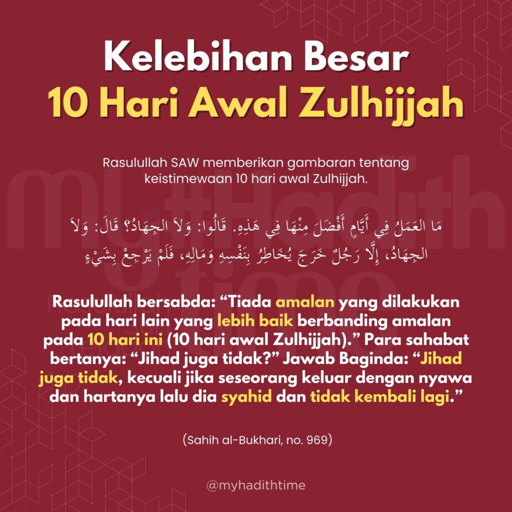 Amalan Sunat 10 Hari Awal Zulhijjah