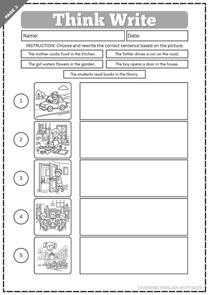 Latihan Choose And Rewrite Correct Sentence