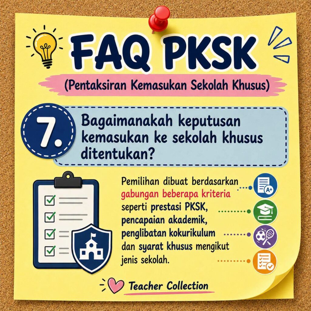 FAQ PKSK (Pentaksiran Kemasukan Sekolah Khusus)