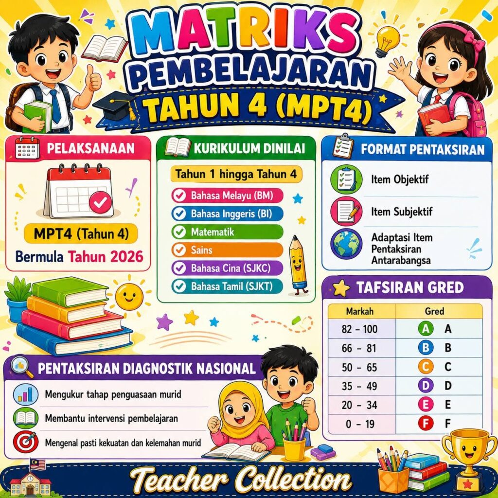 Format Pentaksiran Matriks Pembelajaran Tahun 4