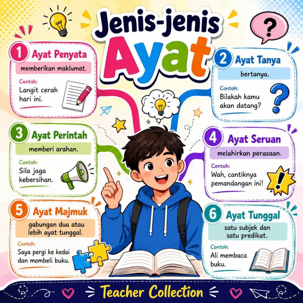 Nota Jenis - Jenis Ayat Bahasa Melayu