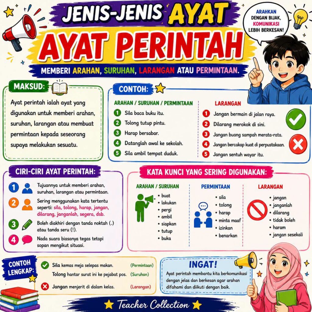 Nota Jenis - Jenis Ayat Bahasa Melayu