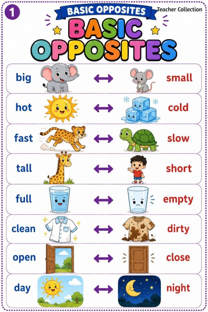 Nota Bahasa Inggeris Opposite Words 2 Nota Bahasa Inggeris Opposite Words