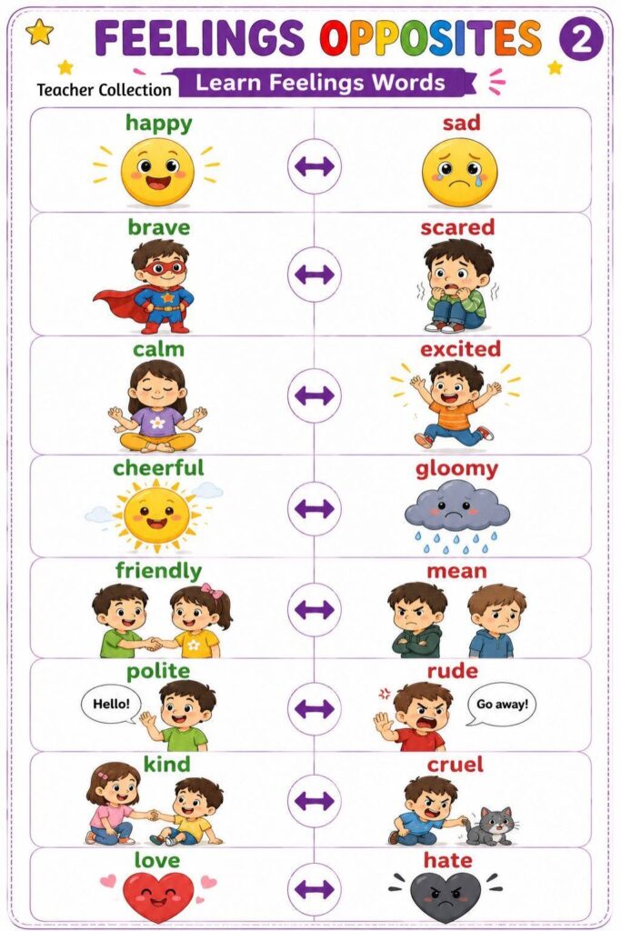 Nota Bahasa Inggeris Opposite Words 3 Nota Bahasa Inggeris Opposite Words