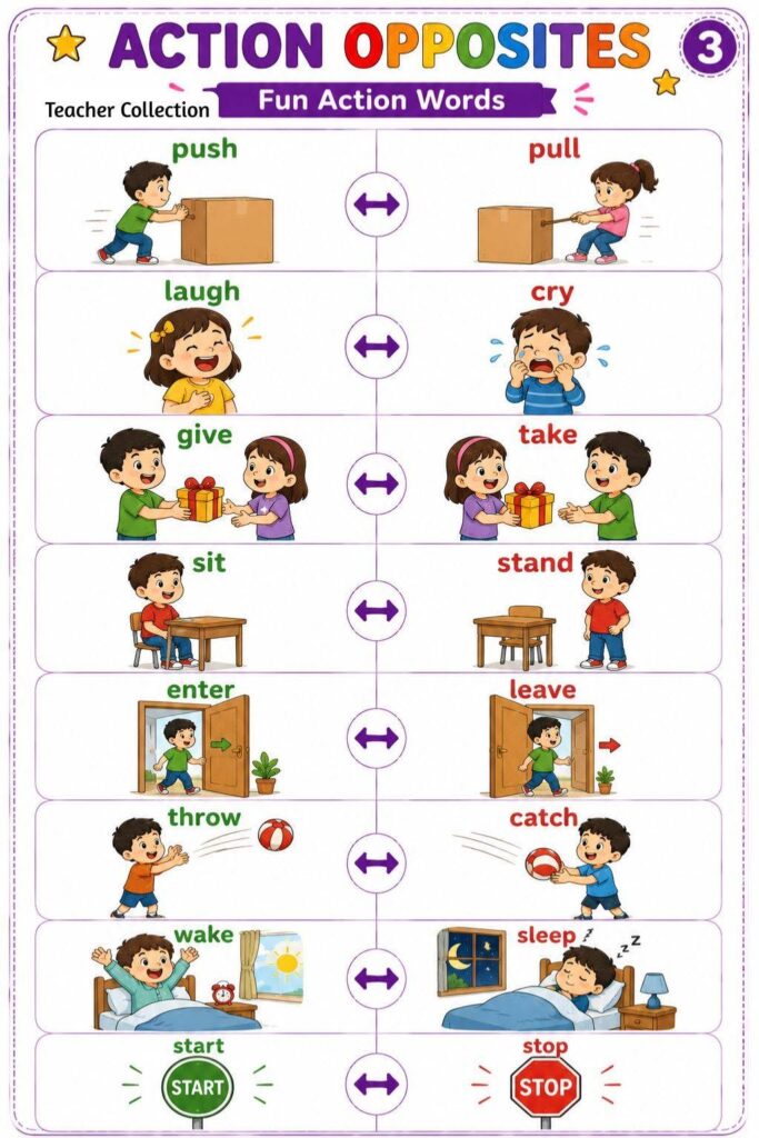Nota Bahasa Inggeris Opposite Words 4 Nota Bahasa Inggeris Opposite Words