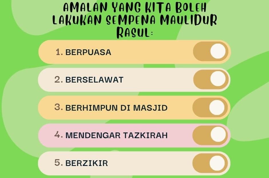 Kepentingan Sambutan Maulidur Rasul