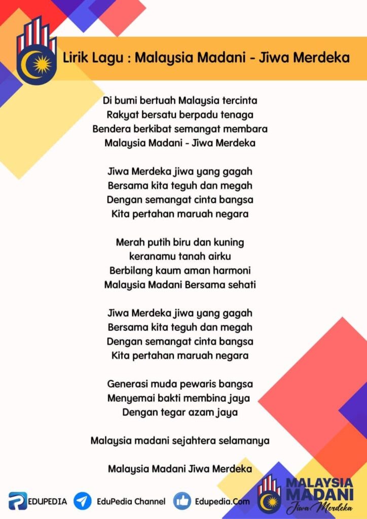 Koleksi Lagu Patriotik Sempena Hari Kebangsaan 7 Malaysia MADANI – Jiwa Merdeka