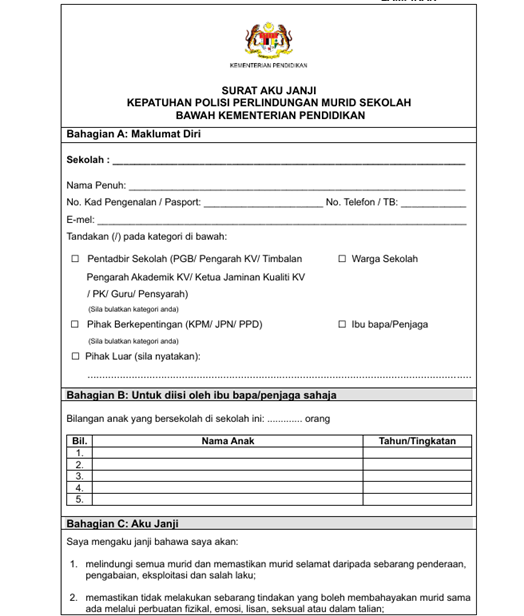 Pelaksanaan Polisi Perlindungan Murid Sekolah 