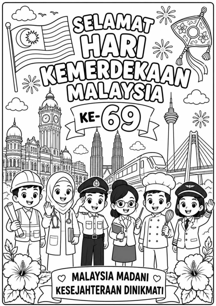 Aktiviti Mewarna Hari Kebangsaan