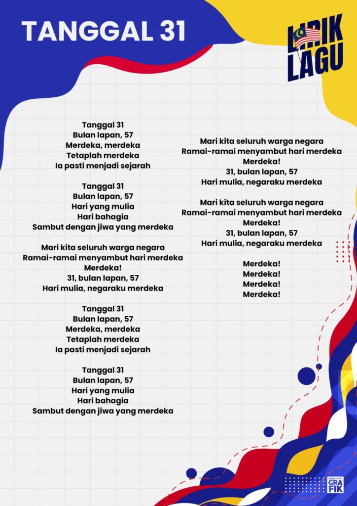 Koleksi Lagu Patriotik Sempena Hari Kebangsaan 9 Koleksi Lagu Patriotik Sempena Hari Kebangsaan