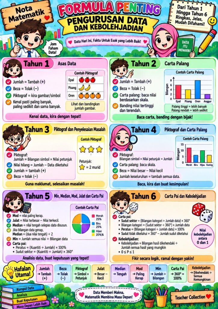 Nota Matematik Pengurusan Data Dan Kebolehjadian