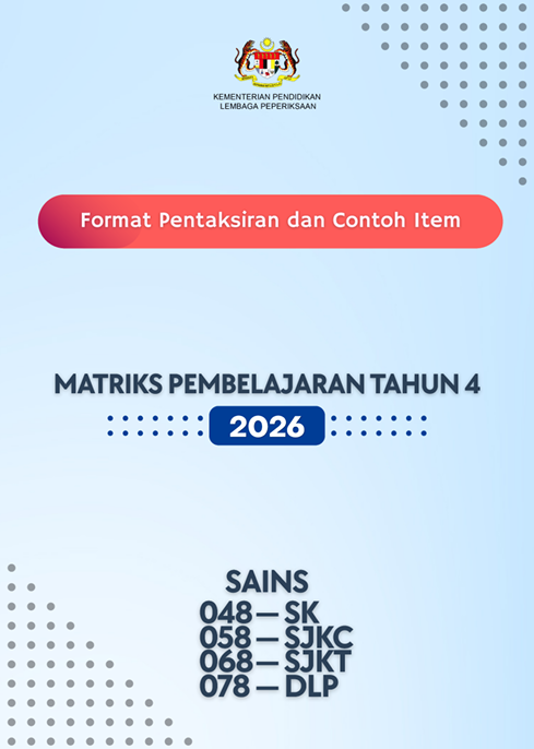 Format Pentaksiran Sains MPT4 2026