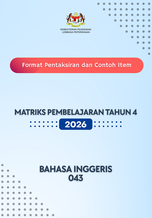 Format Pentaksiran Bahasa Inggeris MPT4 2026