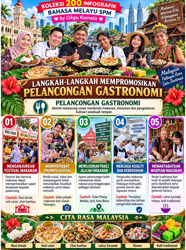 Infografik UBBM SPM Tema: PELANCONGAN
