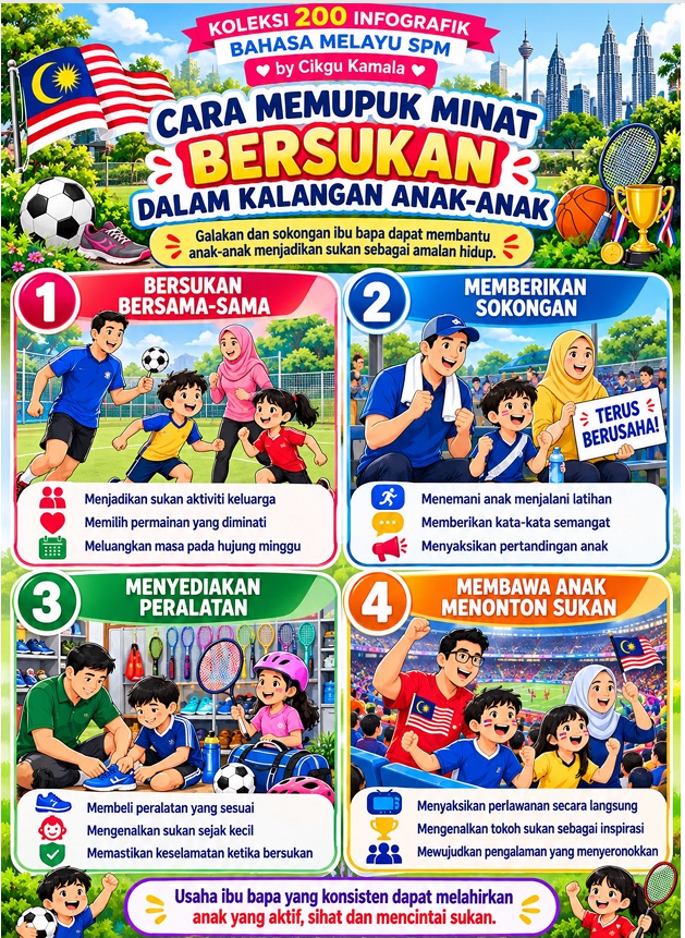 Infografik UBBM SPM Tema: SUKAN DAN PERMAINAN 2 Infografik UBBM SPM Tema: SUKAN DAN PERMAINAN