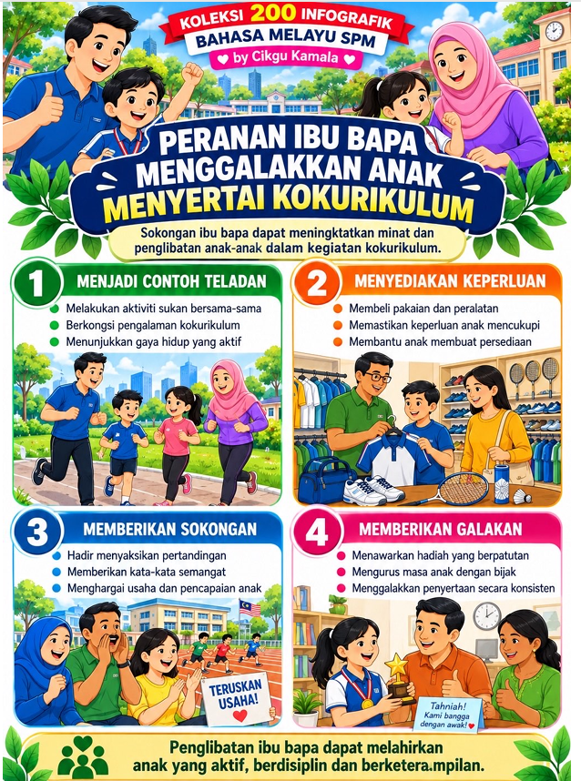 Infografik UBBM SPM Tema: KOKURIKULUM