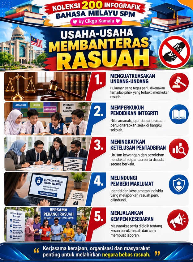 Infografik UBBM SPM Tema: INTEGRITI