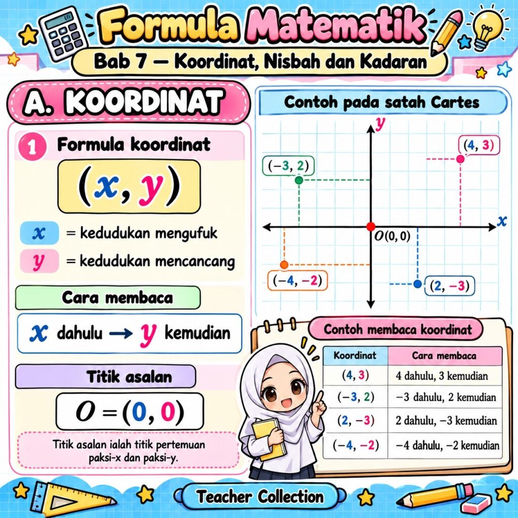 Nota Formula Matematik Koordinat, Nisbah Dan Kadaran 2 Nota Formula Matematik Koordinat, Nisbah Dan Kadaran