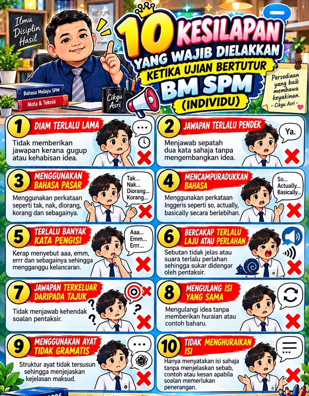 10 Kesilapan Wajib Dielakkan Ketika Ujian Bertutur 2 10 Kesilapan Wajib Dielakkan Ketika Ujian Bertutur